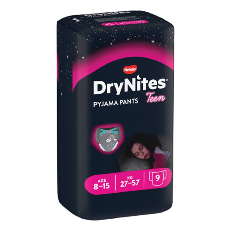 HUGGIES DRYNITES GIRL27/57K 9P