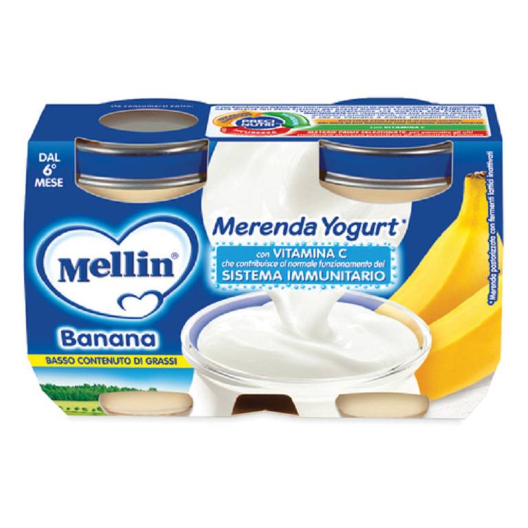 MELLIN MER YOGURT BANAN 2X120G